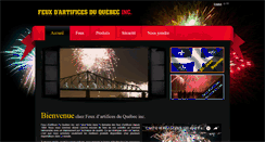 Desktop Screenshot of feuxdartificesduquebec.com